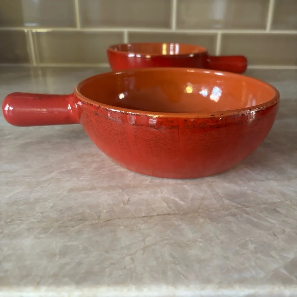 De Silva Terracotta Red Casserole Baking Serving Bowls  Made in Italy